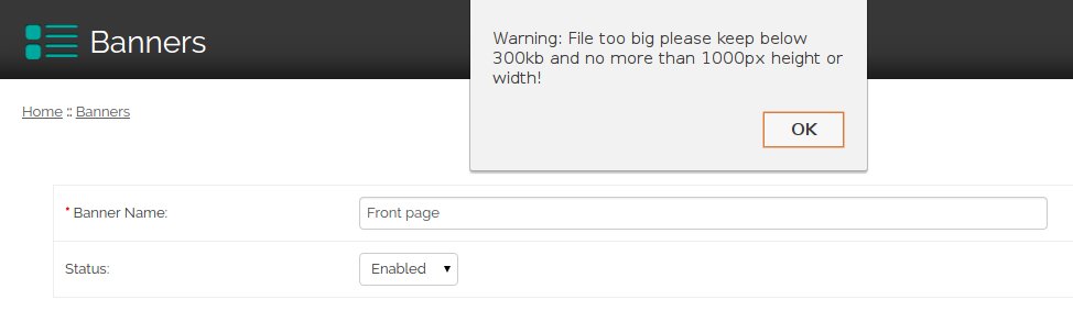 Opencart 1.5 File too big error message